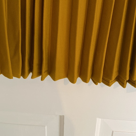 NWOT Target A New Day Mustard Accordion Pleated Midi A-Line Skirt Size XS - Picture 5 of 7